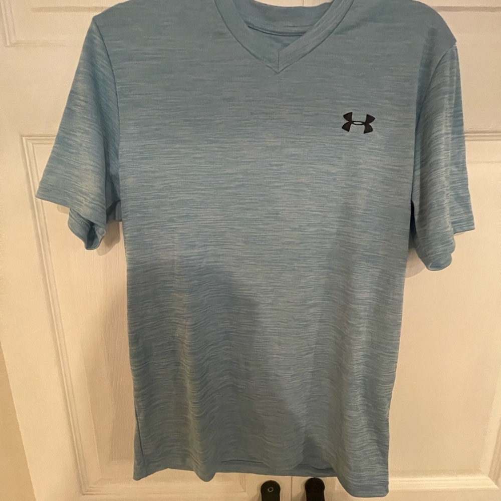 Under Armour Men's Blue V-Neck Shirt